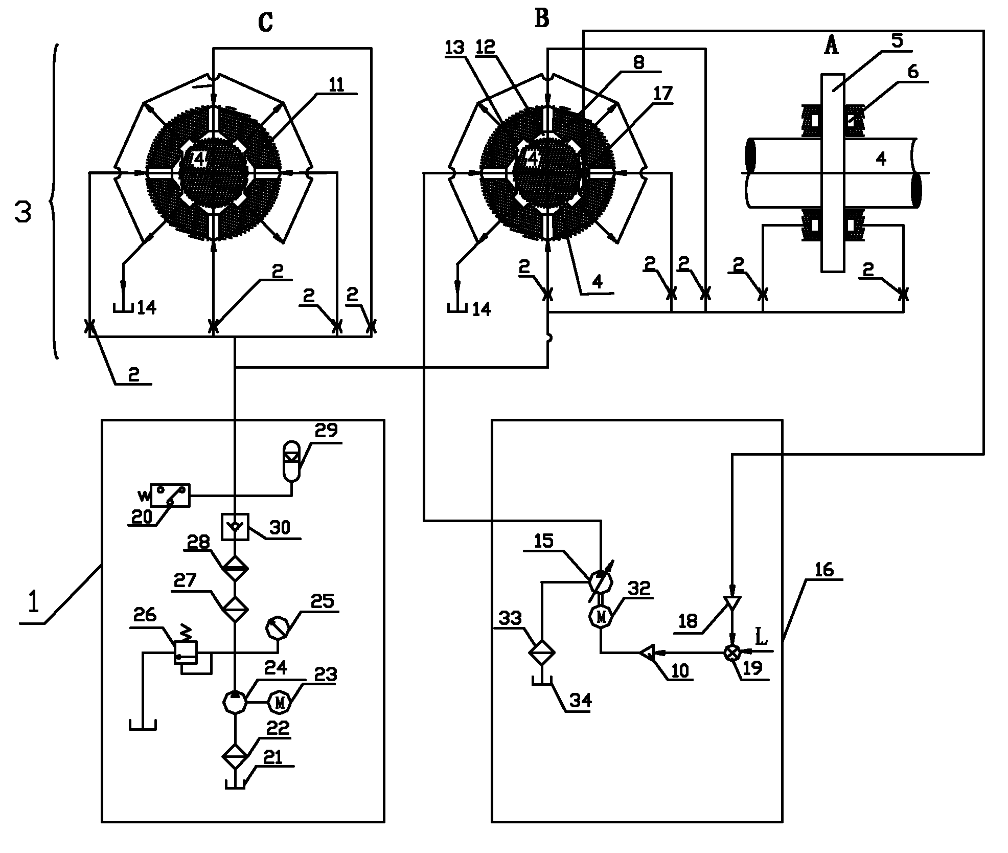 Digital electro-hydraulic servo pump-controlled ultra-precision hybrid bearing and ultramicro feeding mechanism