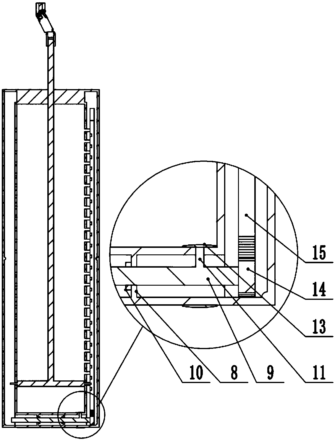 Height-adjustable bus handle