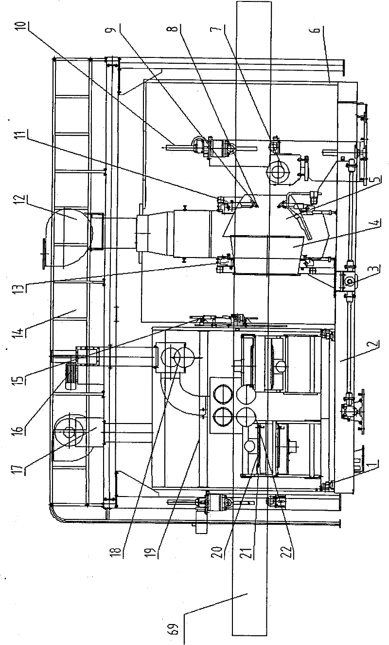 Antirust spraying device on outer surface of steel pipe