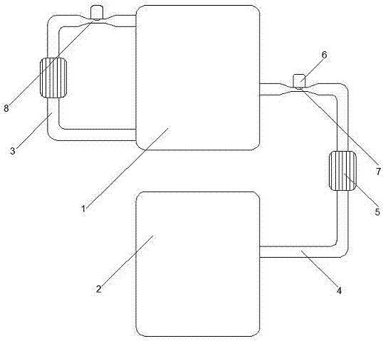 Sludge stirring equipment adopting circulation type stirring processing