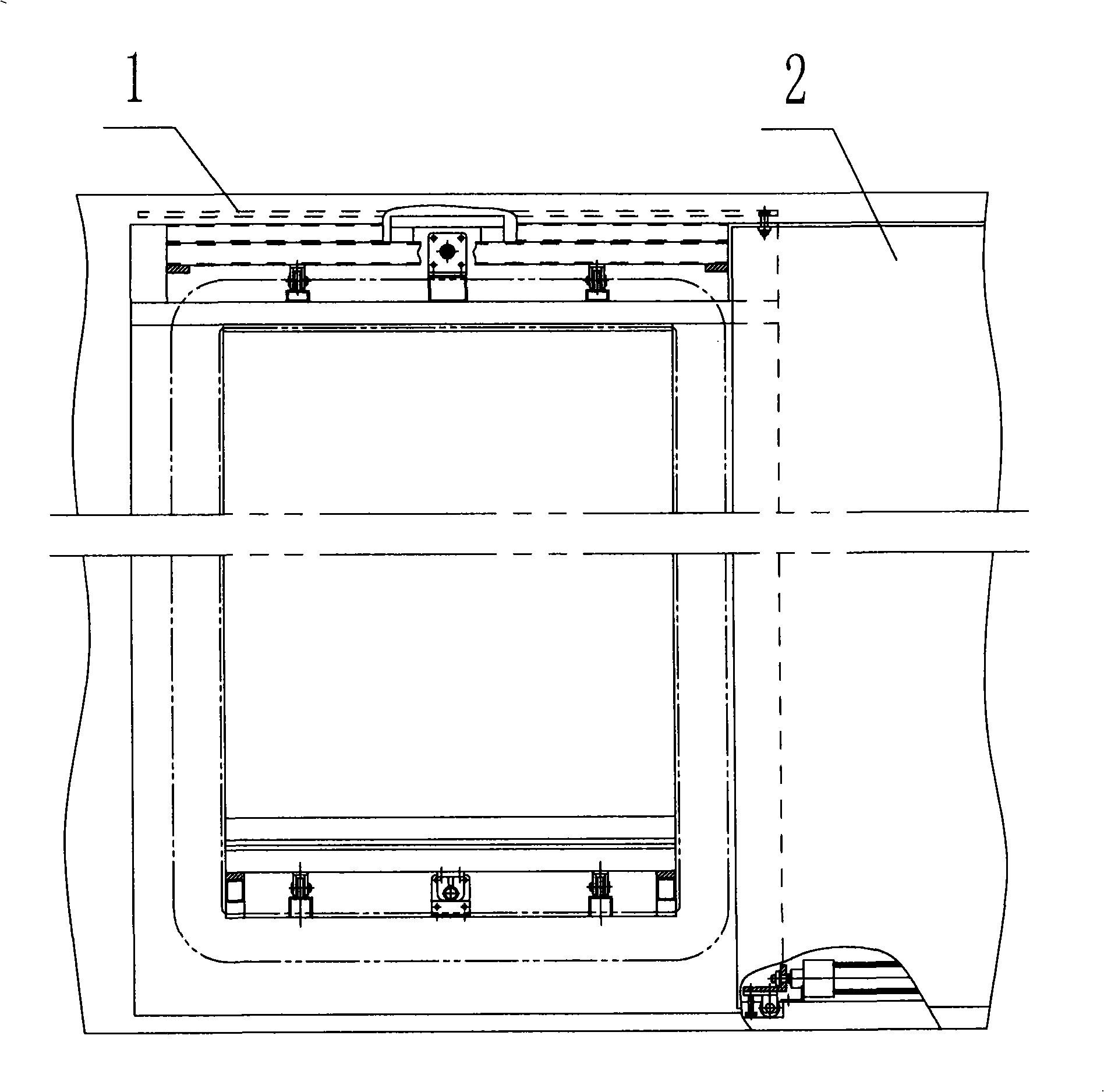 Telescopic vehicle body connection path