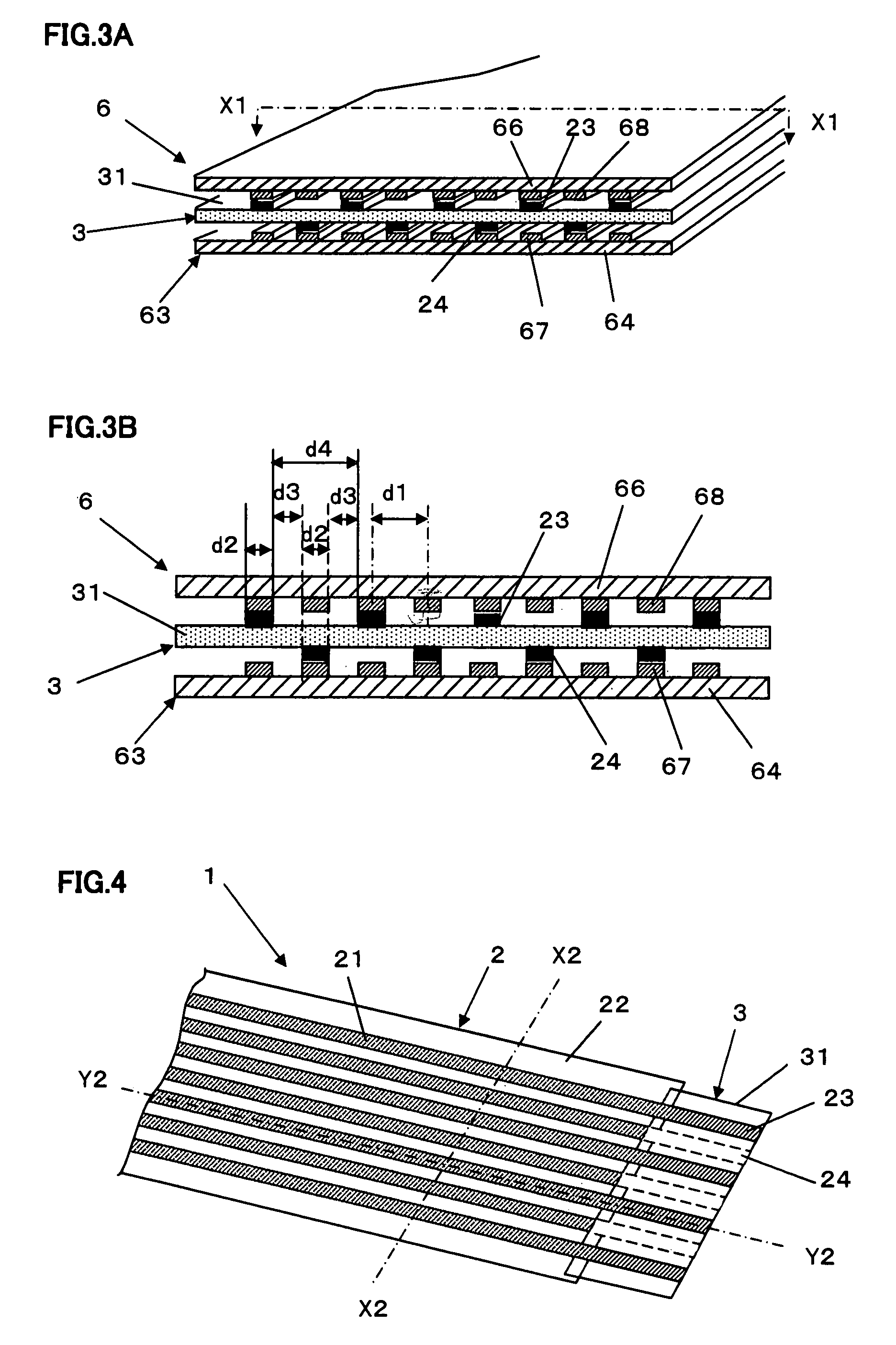 High density flexible wiring board