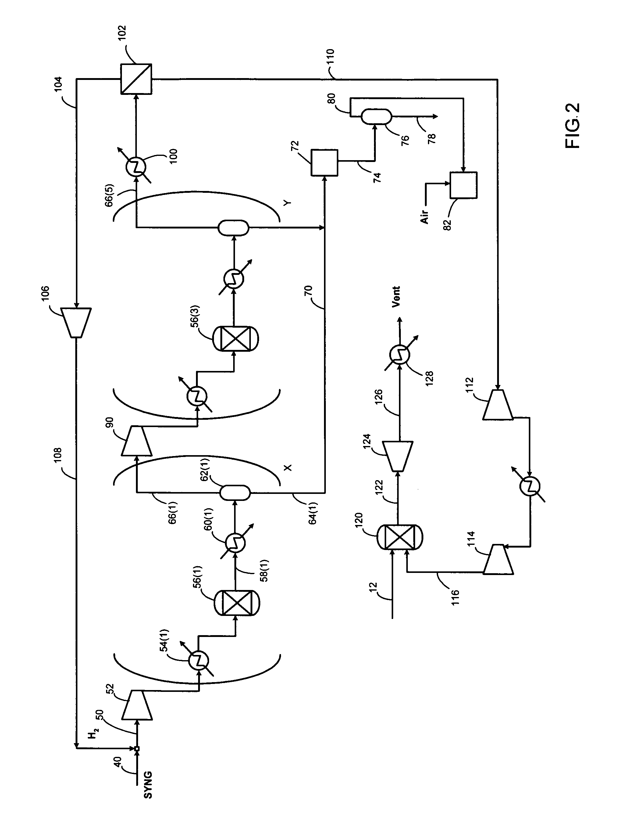 High efficiency process for producing methanol from a synthesis gas