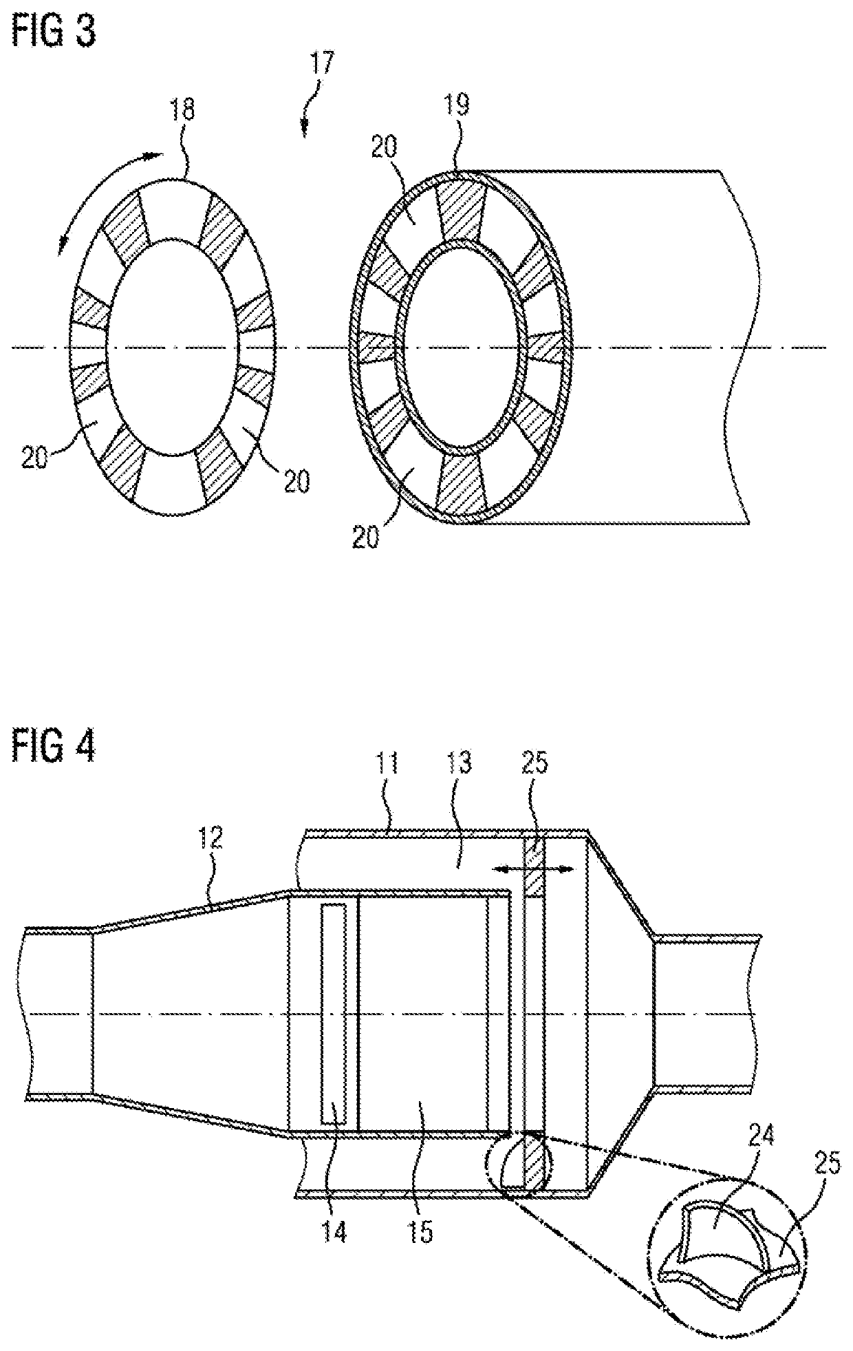 Apparatus for the aftertreatment of exhaust gases