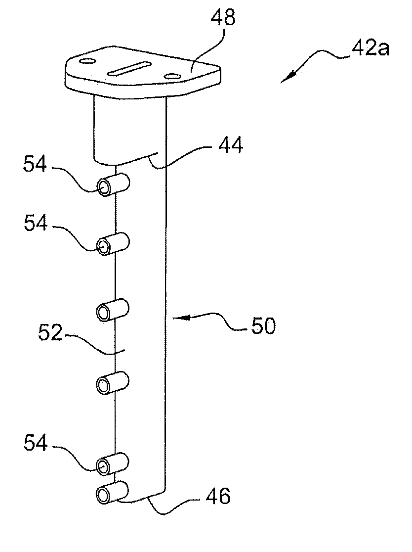 Instrumented flow passage of a turbine engine