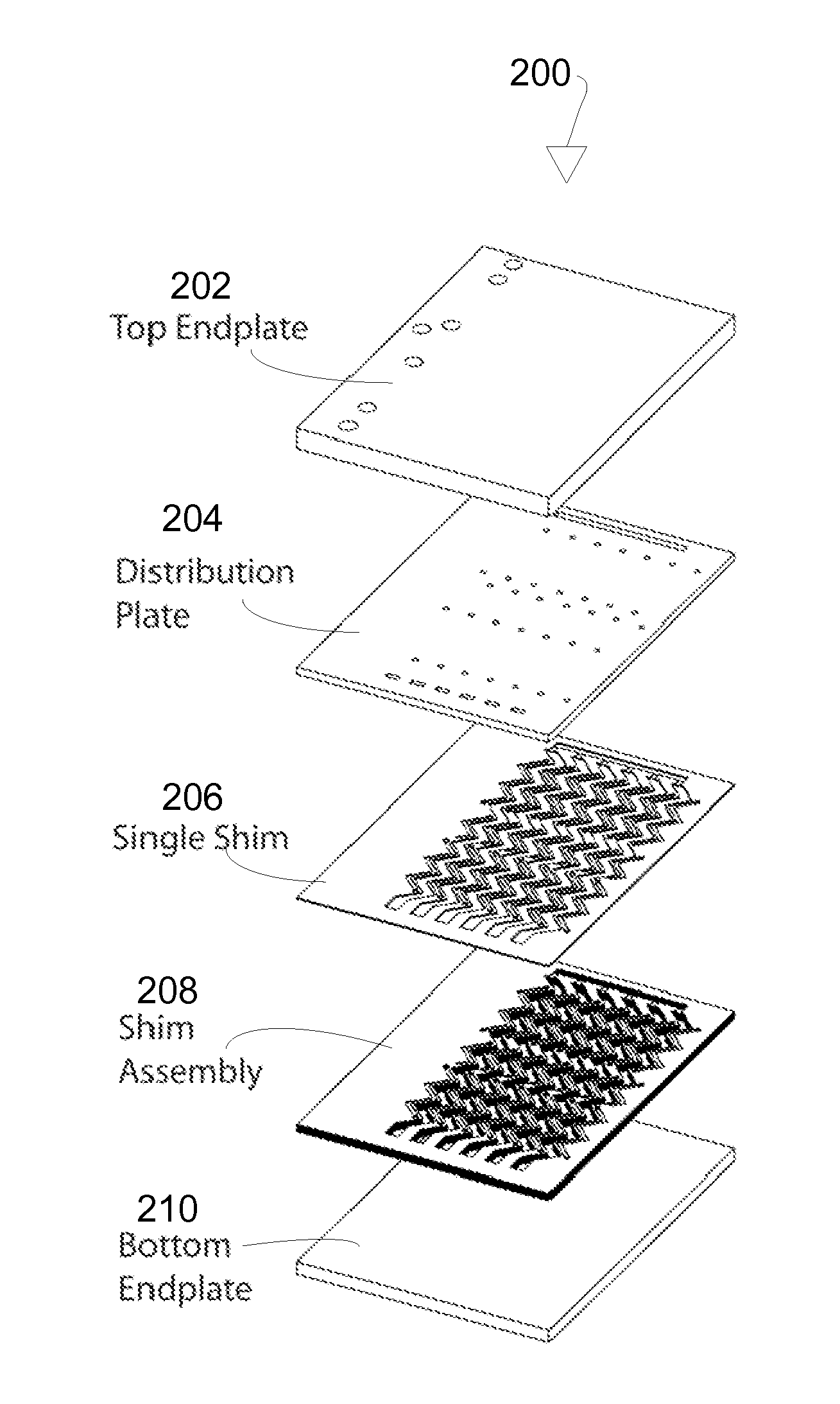 Vapor-liquid heat and/or mass exchange device