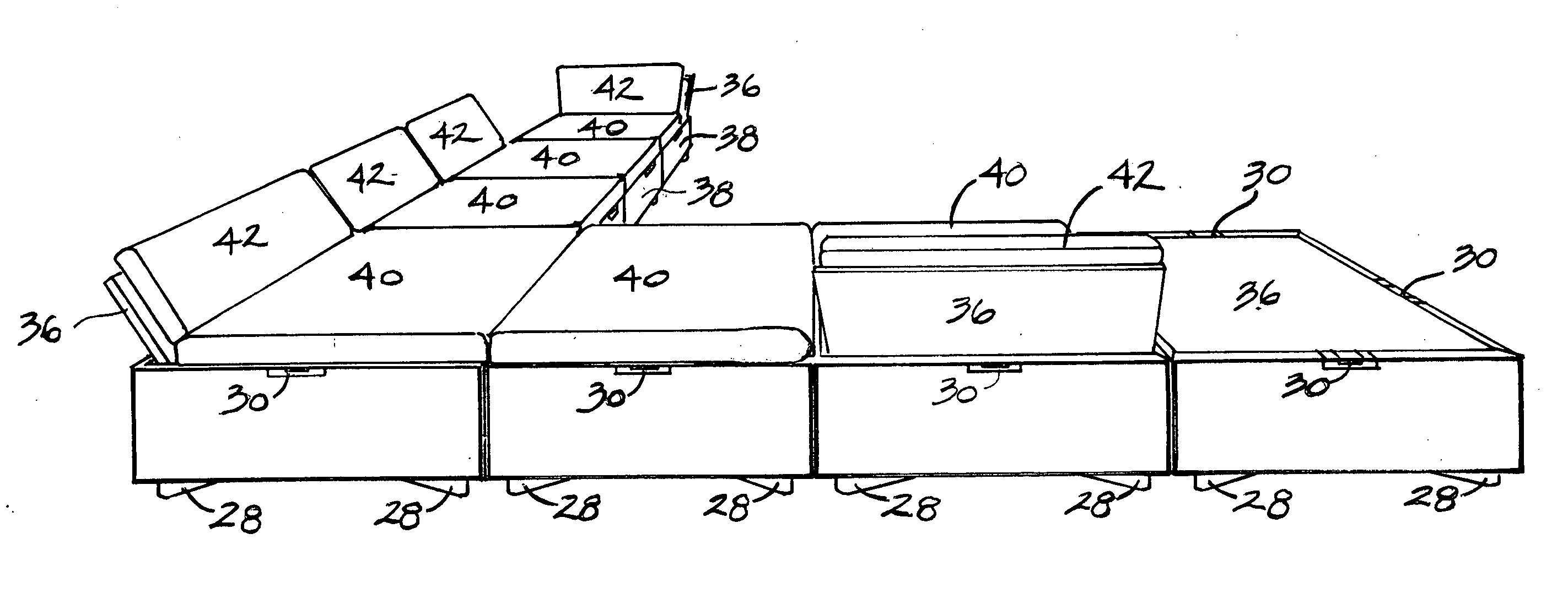 Versatile modular furniture unit