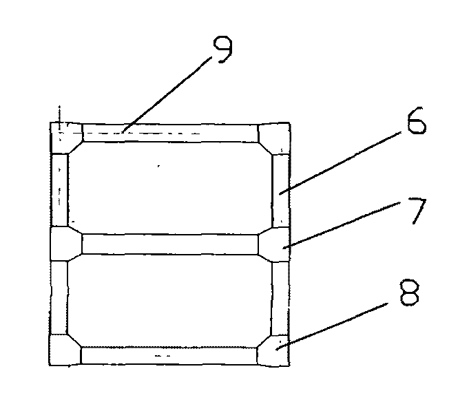 Sinking headframe double-layer sheave wheel platform system