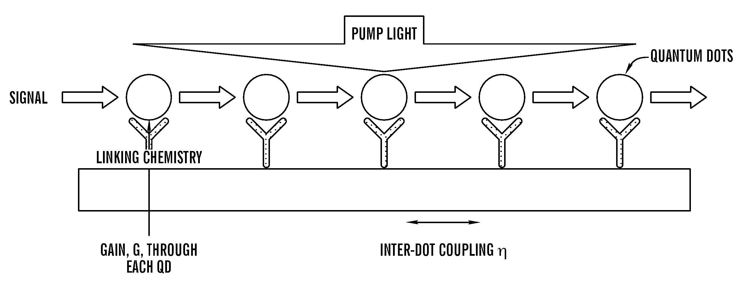 Multiple quantum dot waveguides