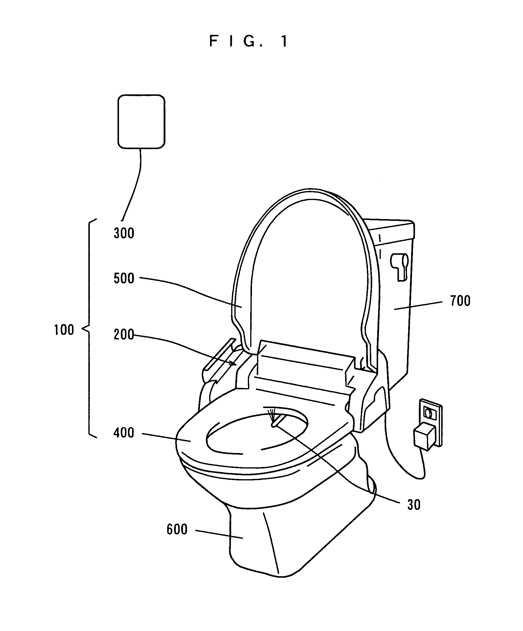 Nozzle device and hygienic washing device