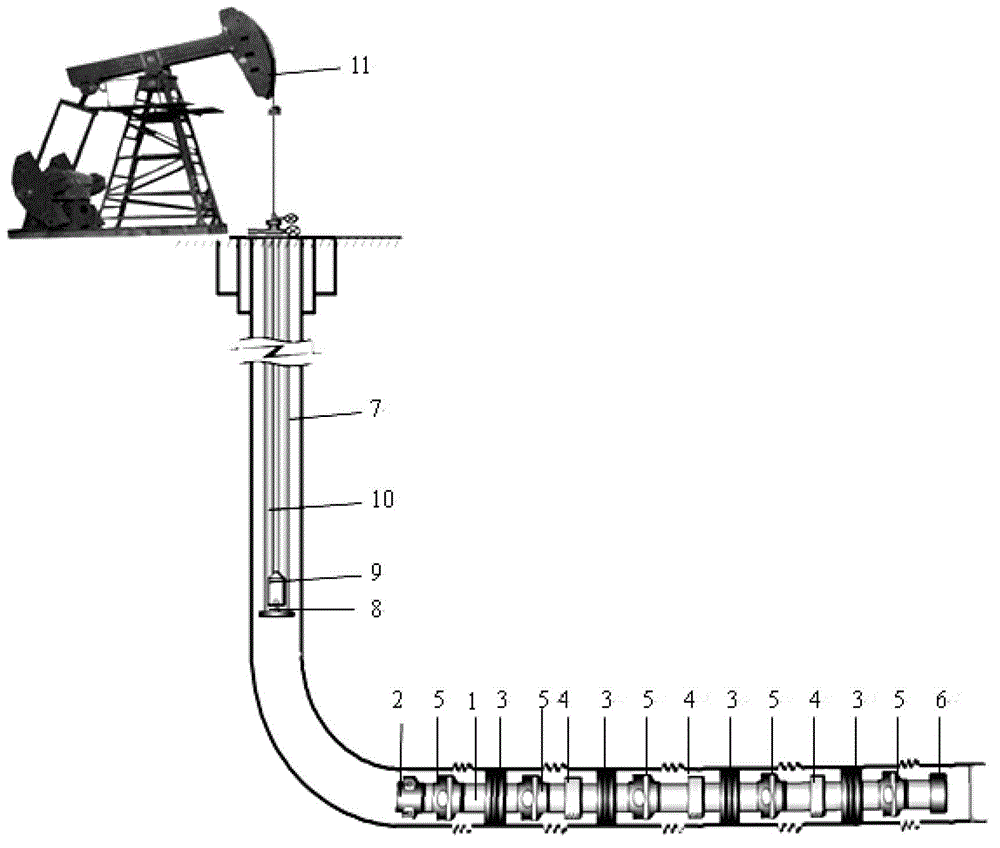 Multi-stage segmented release water exploration pipe column and method for casing well completion multi-stage fractured horizontal well