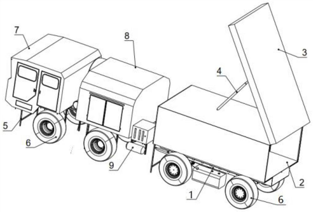 Pull type vehicle false target