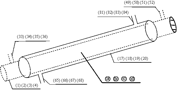 Construction method and device of traveling wave cavity high-power carbon dioxide laser