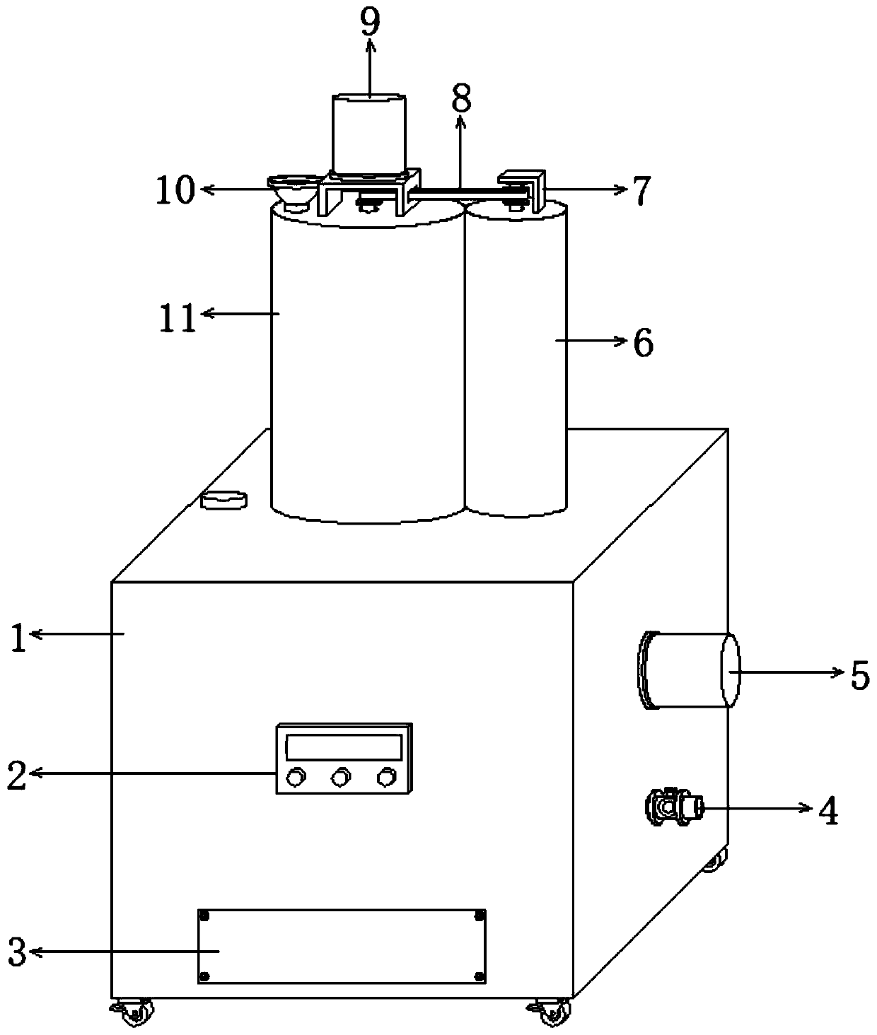 Food and drug inspection dissolving device