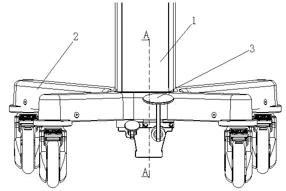 Invisible pedal mechanism