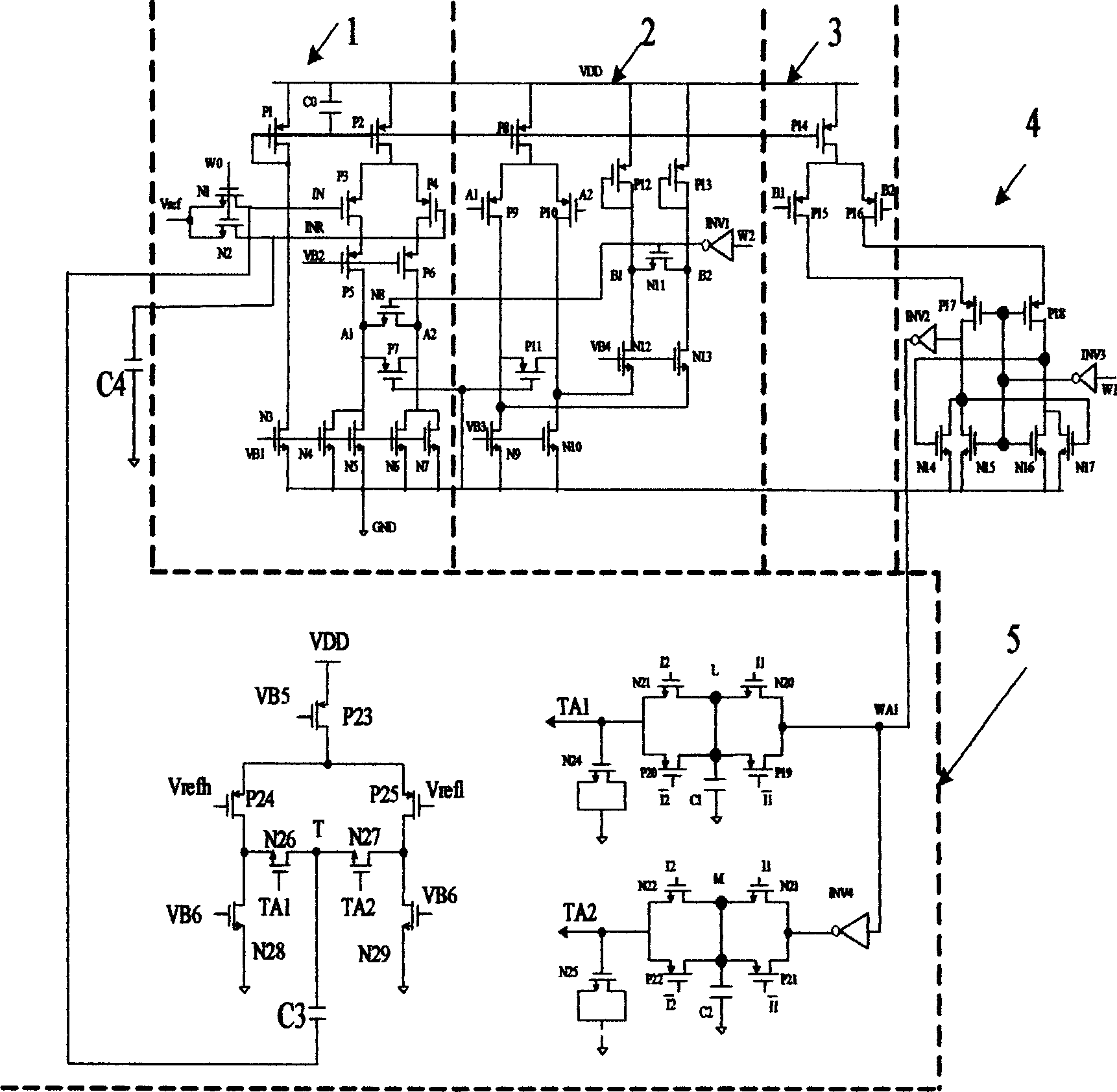 CMOS comparator