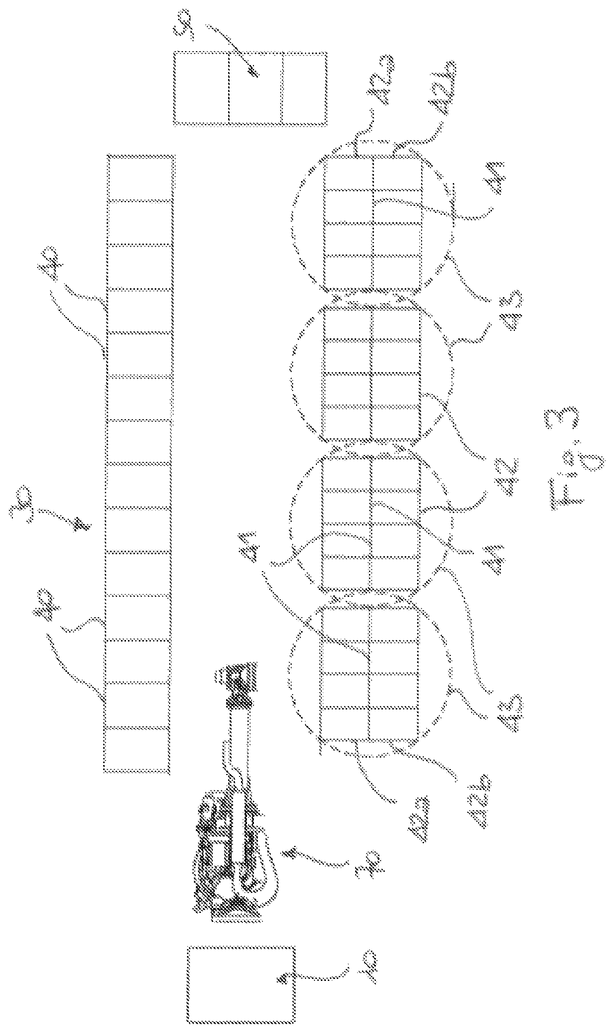 Arrangement and method for storing items