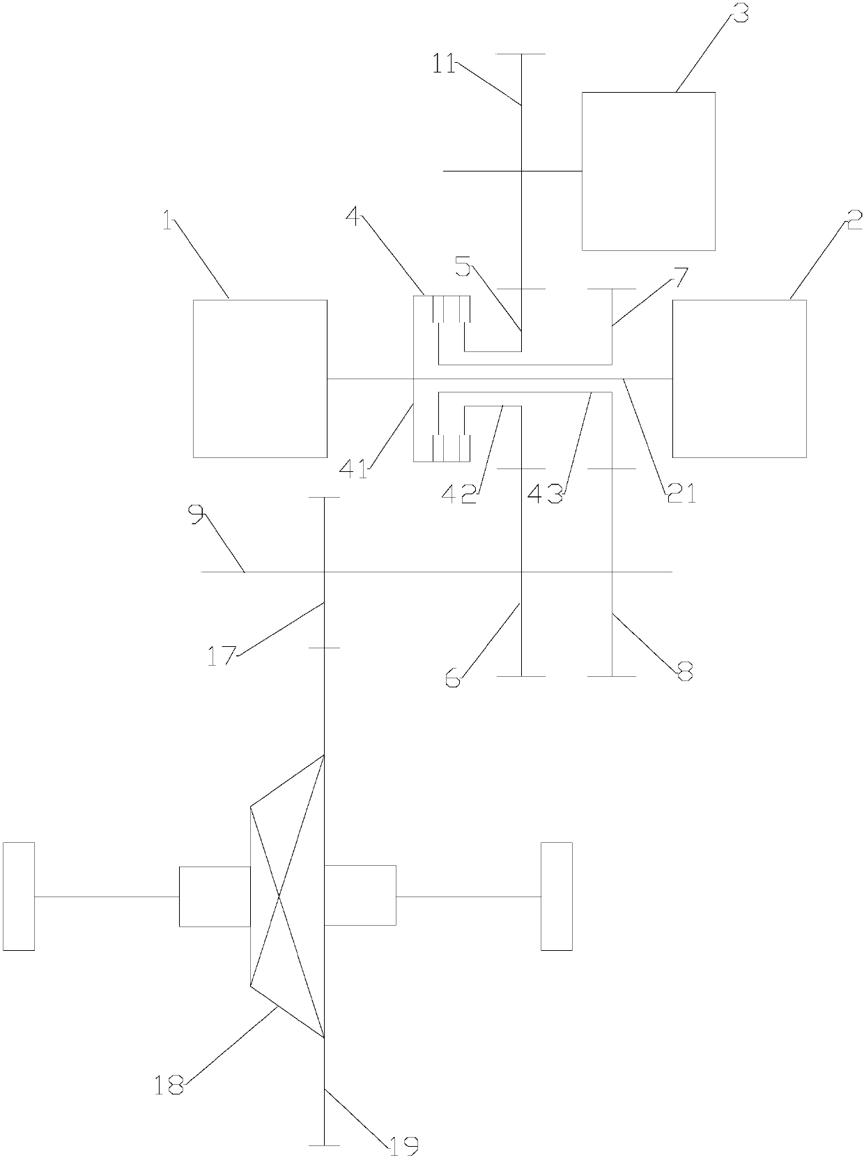 Hybrid drive system and vehicle