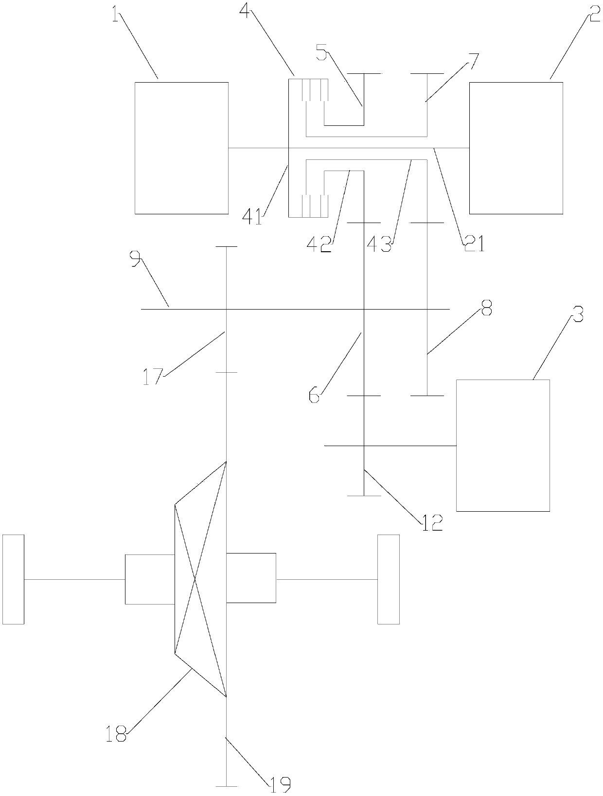 Hybrid drive system and vehicle