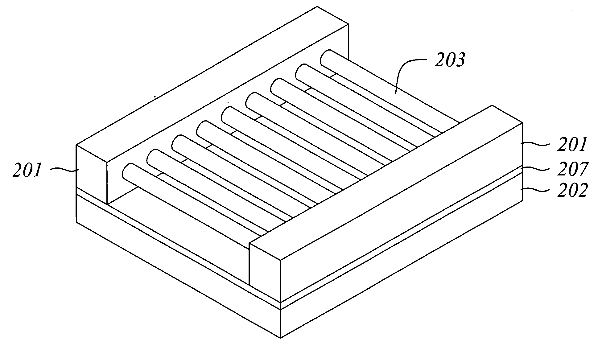 Nanochannel apparatus and method of fabricating