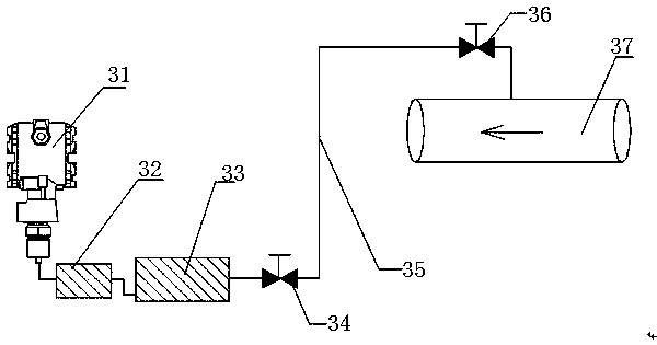 High-pressure-impact-prevention and antifreezing device of transmitter diaphragm