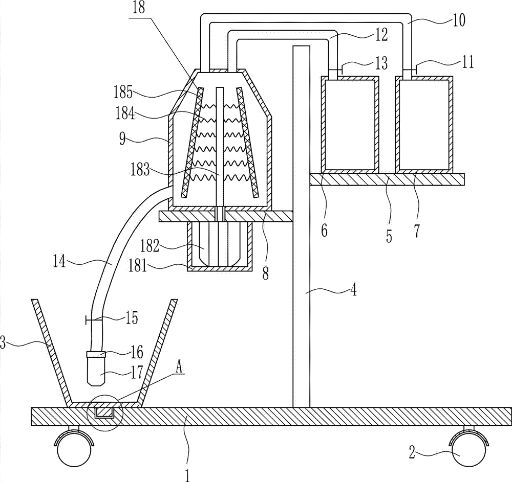 Medical wound cleaning device