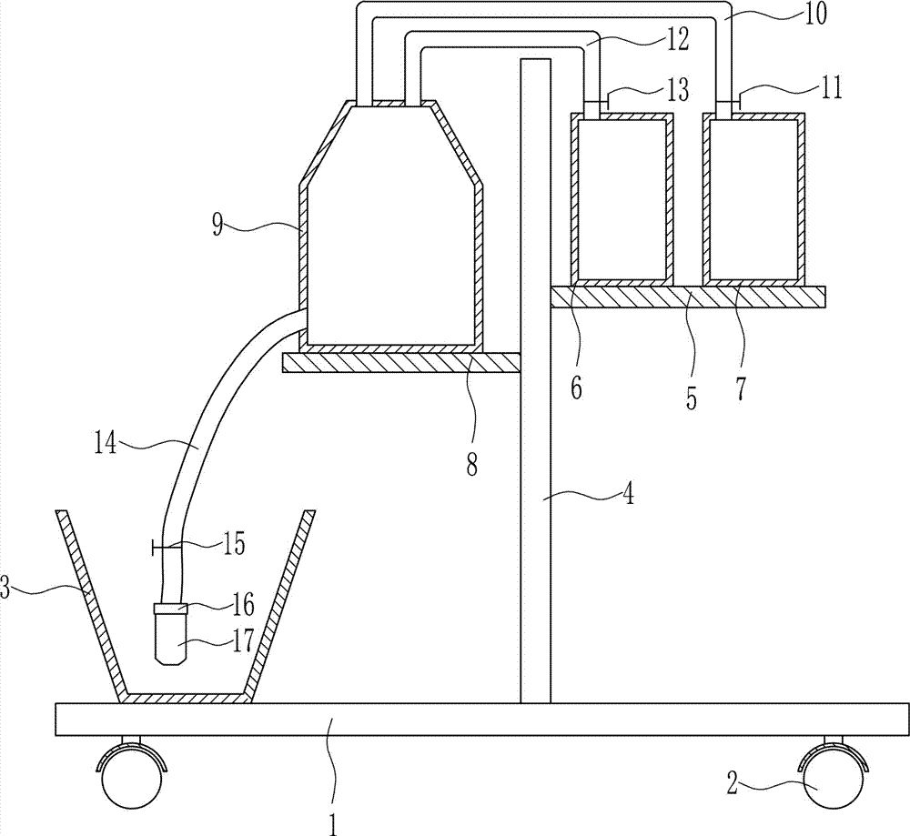 Medical wound cleaning device