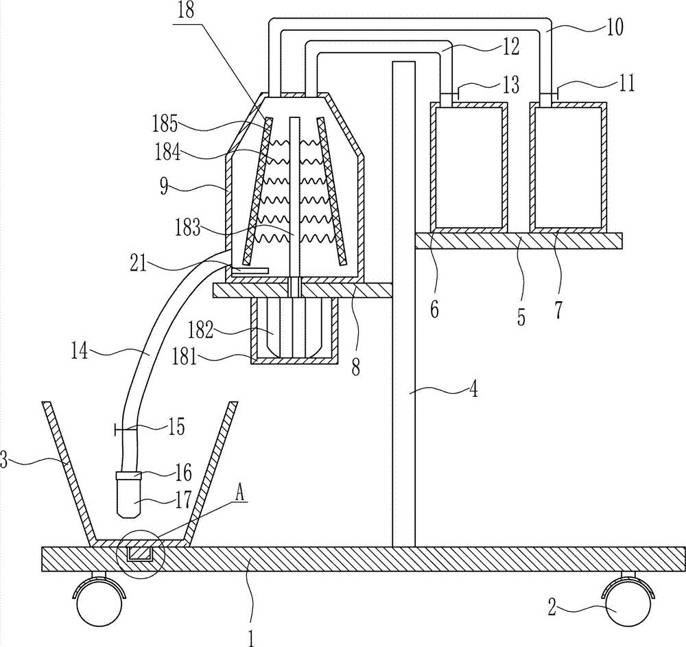 Medical wound cleaning device