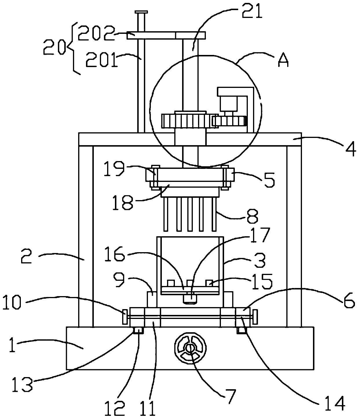 Nucleic acid extraction device used for molecular diagnosis