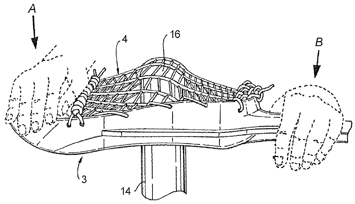 Self-supporting pocket molding device for lacrosse sticks