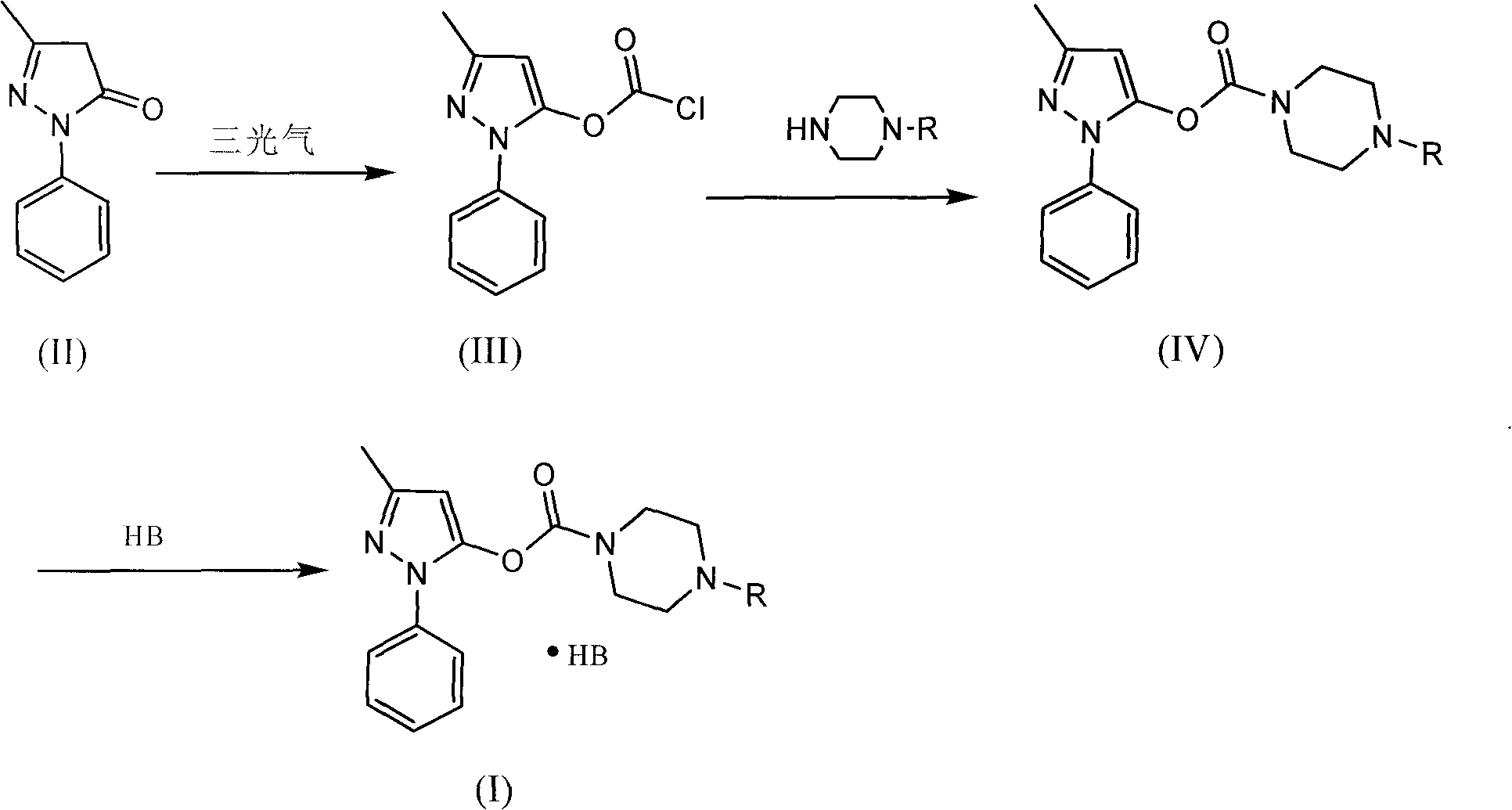 Water-soluble derivatives of edaravone, preparation method and application thereof