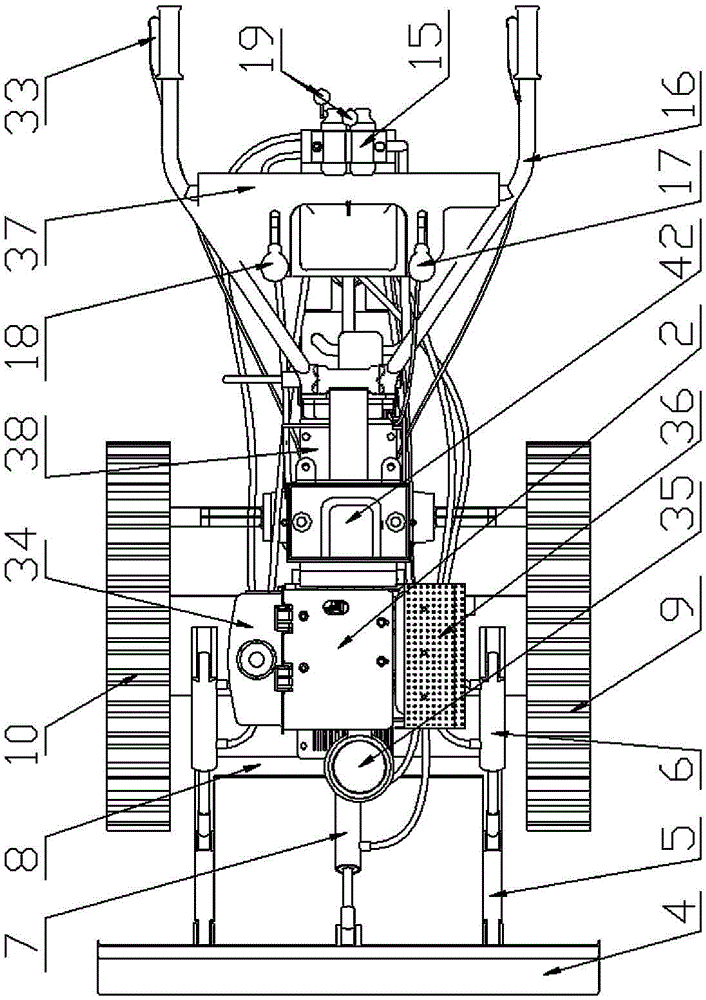 Walk-behind farming machine