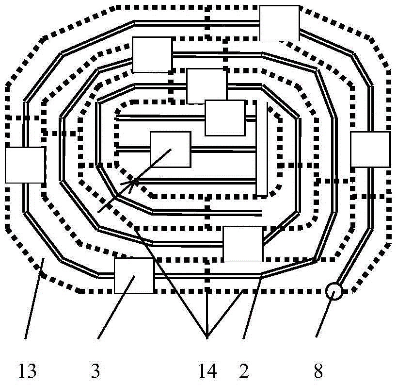 Agricultural rail-based mobile photovoltaic power generation system method and device