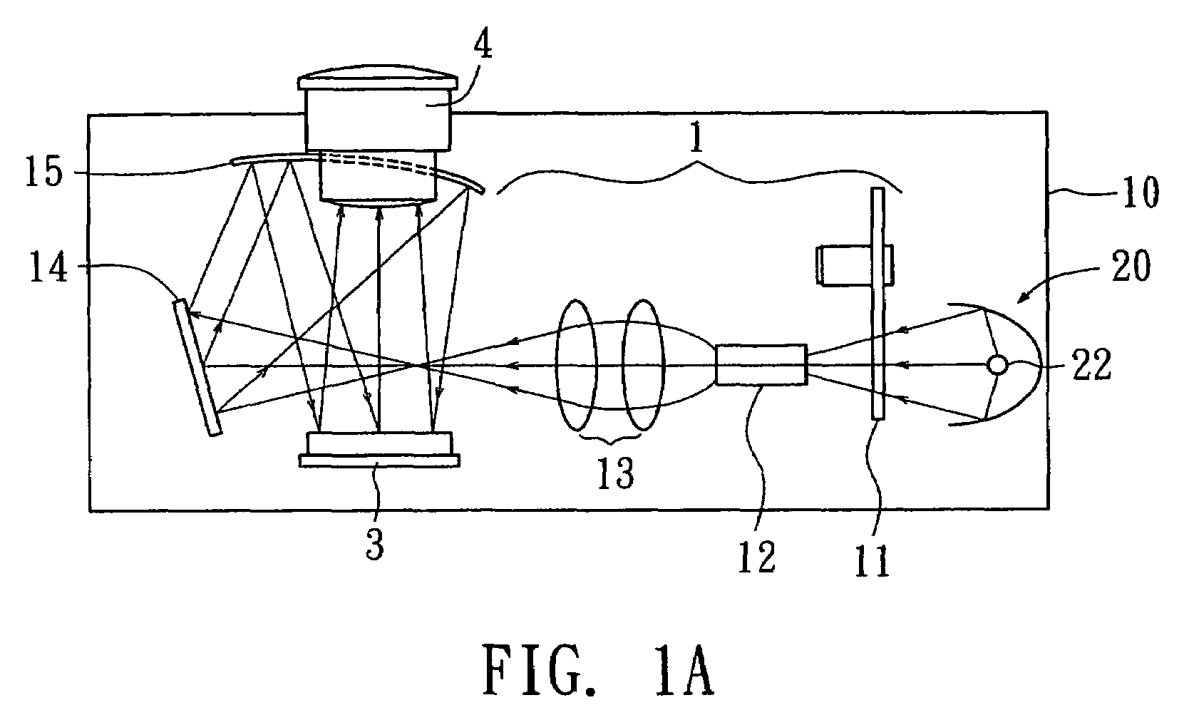 Adjustable lamp module and image projector applied with the lamp module