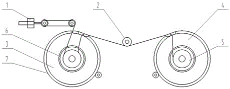 An optical fiber drawing whip control device