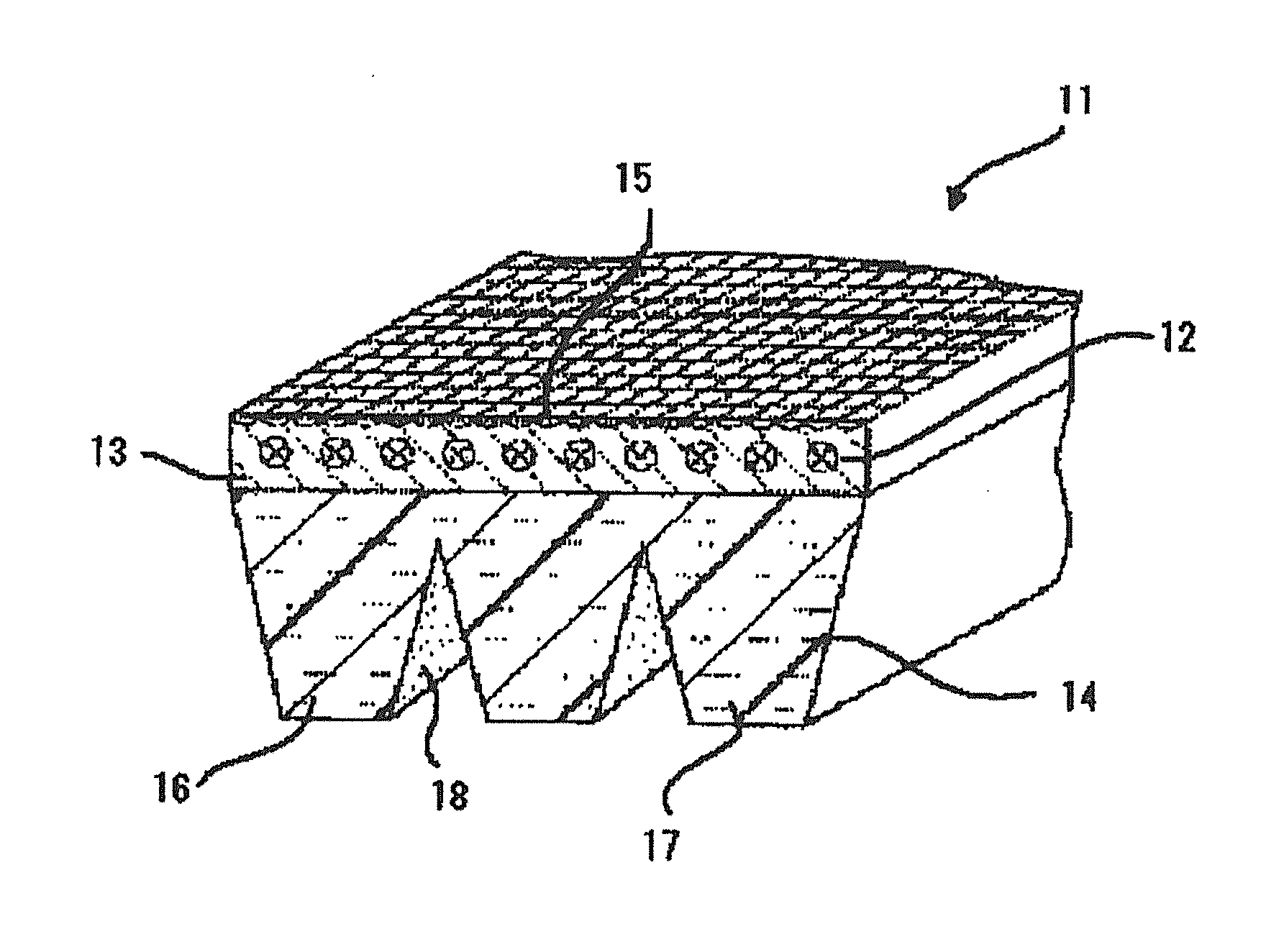 Friction drive belt and method for producing same