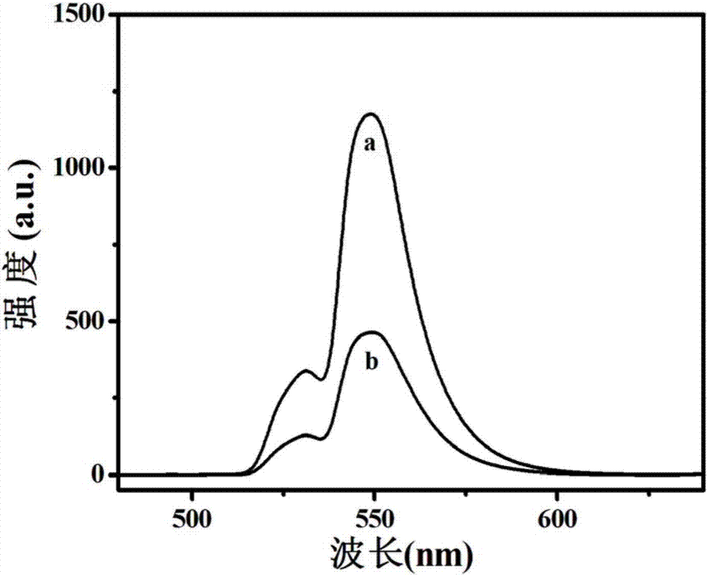 Up-conversion luminescence nanometer material modified by manganese dioxide nanosheet, preparation method thereof, detection method of hydrogen peroxide or choline and application