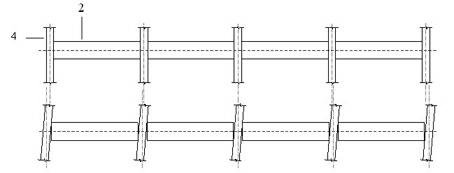 Self-centering pre-stressed concrete framework floor slab structure