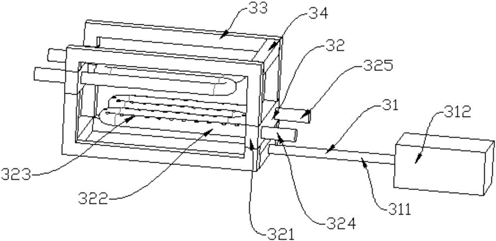 A continuous hot bending furnace