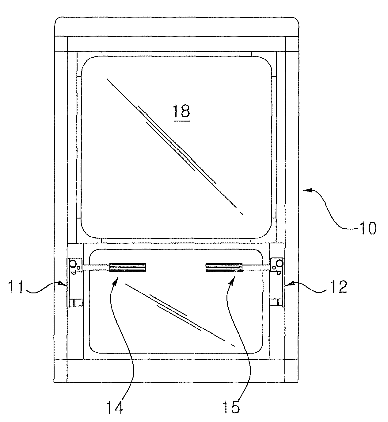 Footrest for construction machine operating room