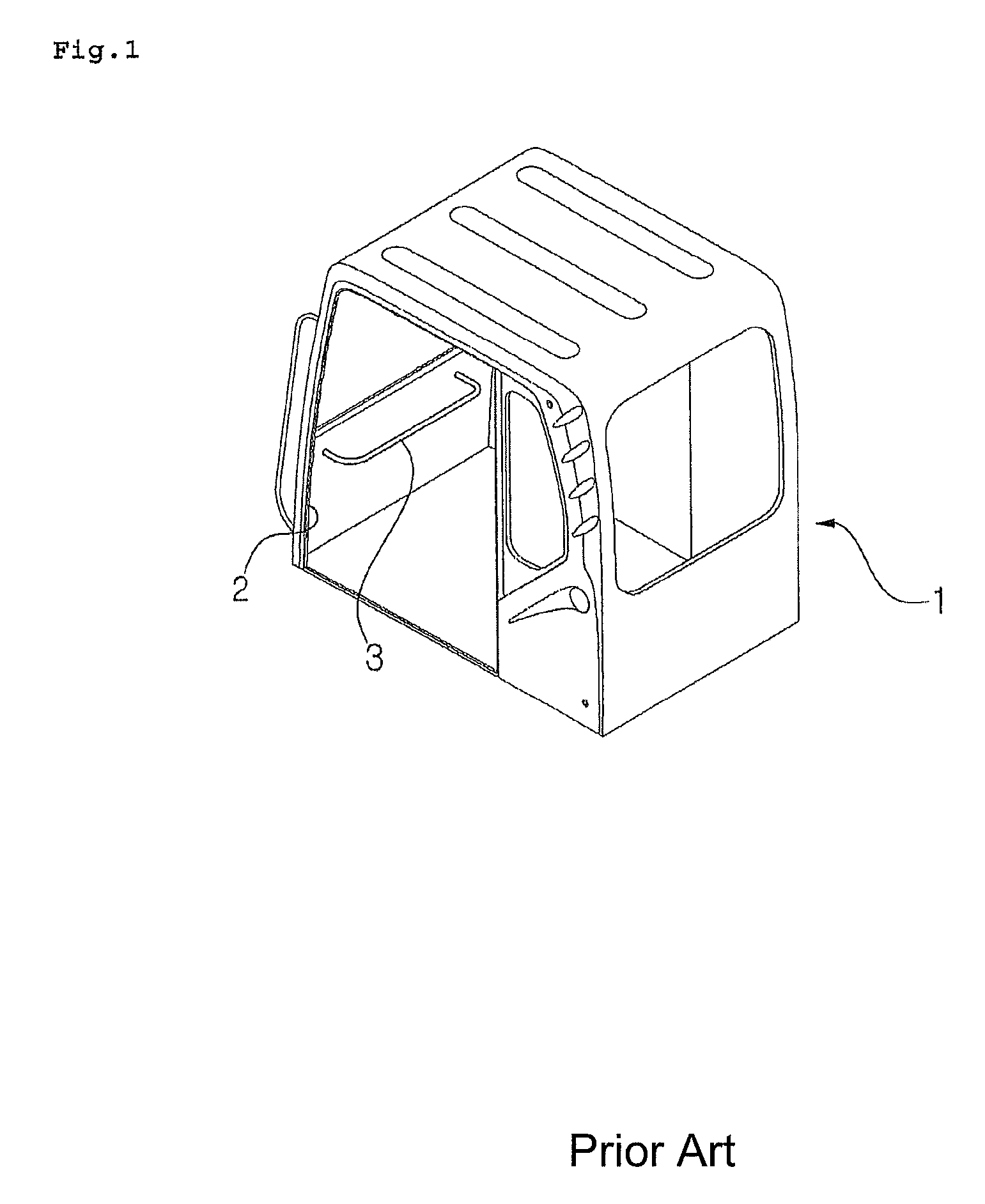 Footrest for construction machine operating room