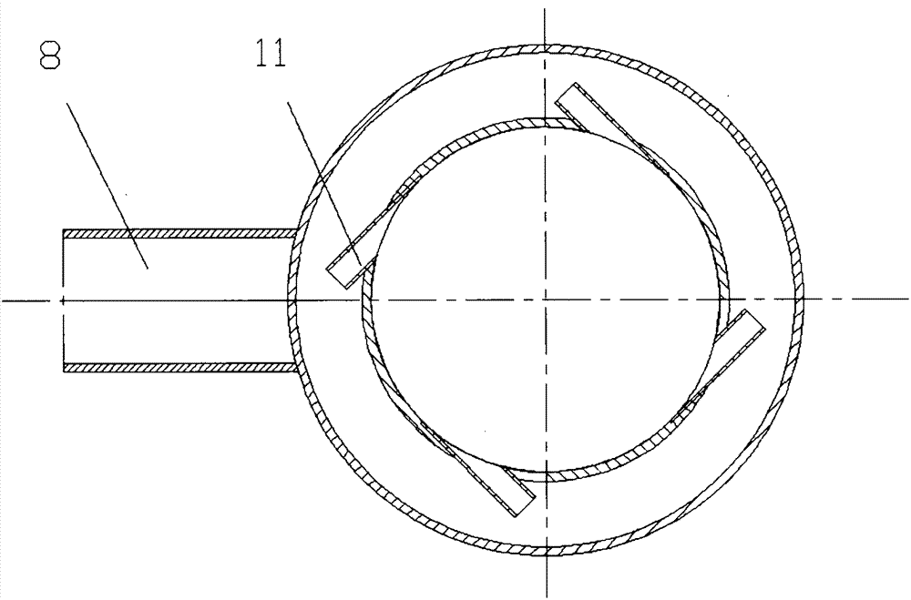 Semi-dry circulating cyclone bed desulfurizing tower