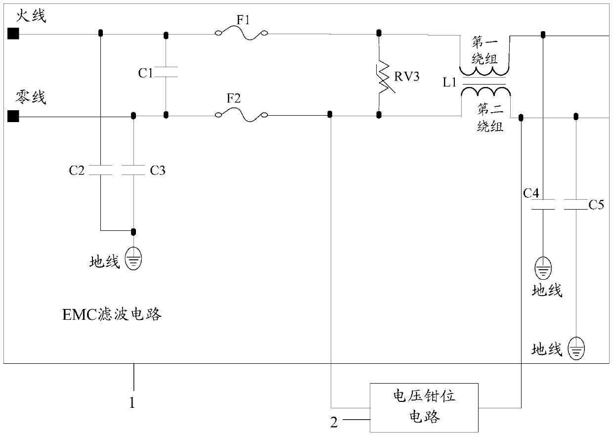 A lightning protection circuit