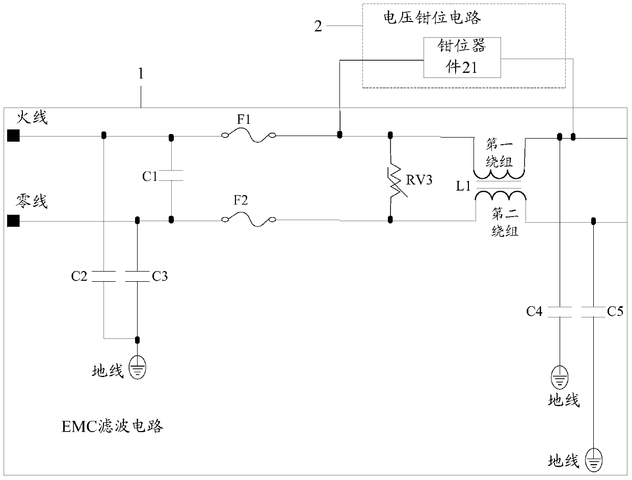 A lightning protection circuit