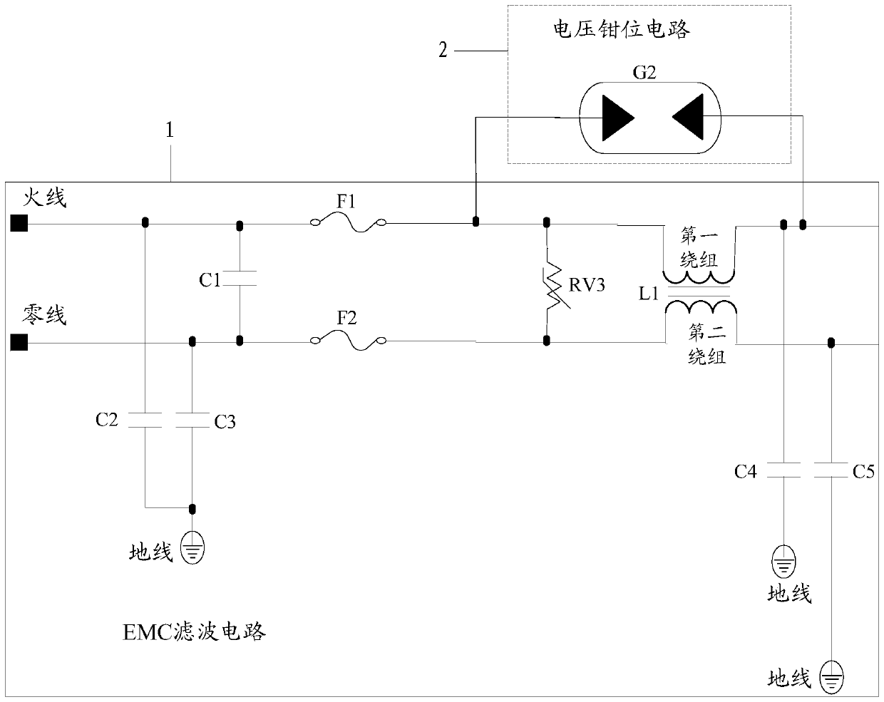 A lightning protection circuit