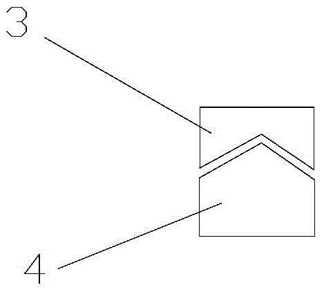 Reversed punching structure aiming at inclined plane shapes and punching process