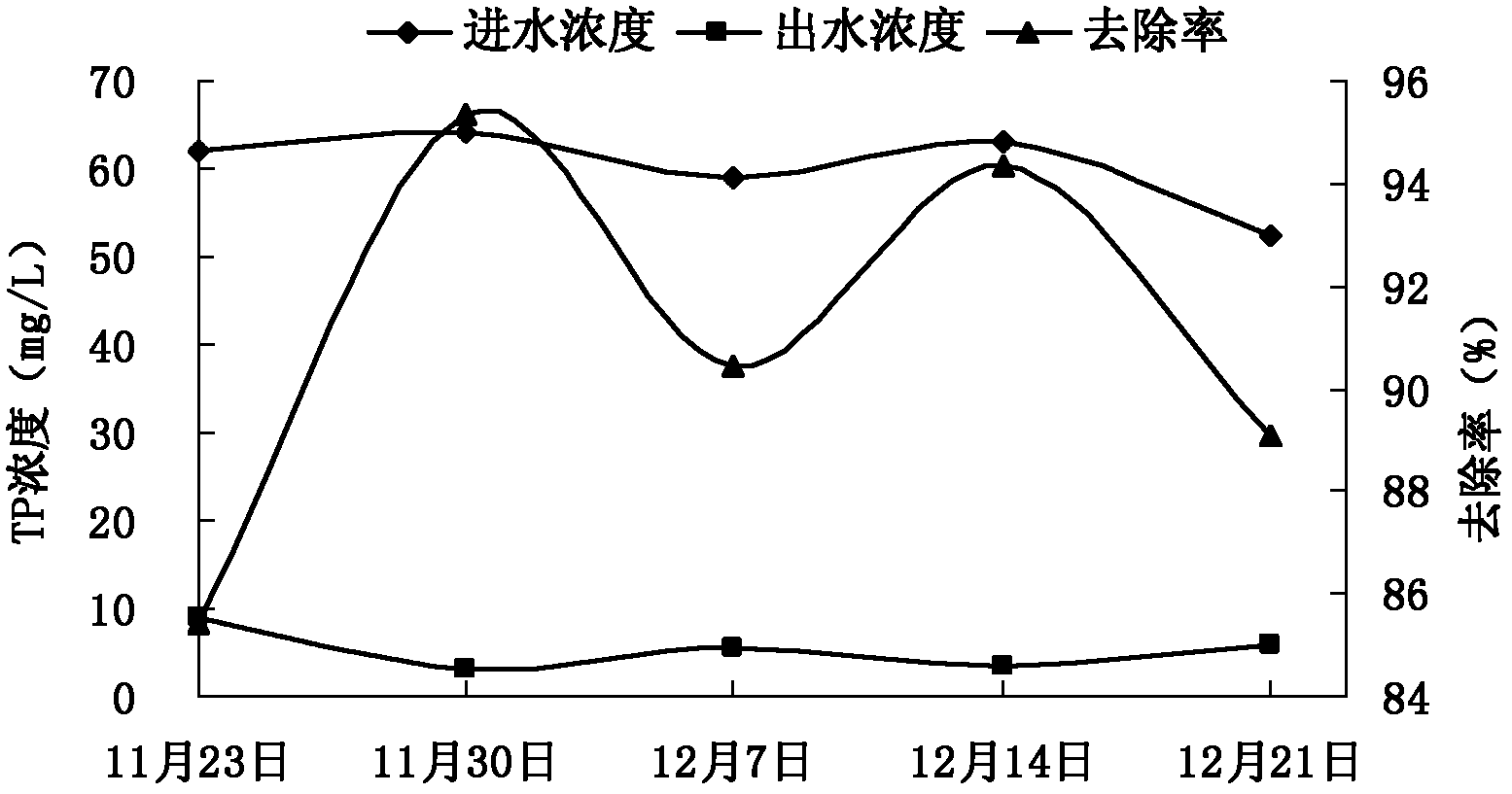 Application of Thalia dealbata in purifying of livestock and poultry breeding biogas slurry