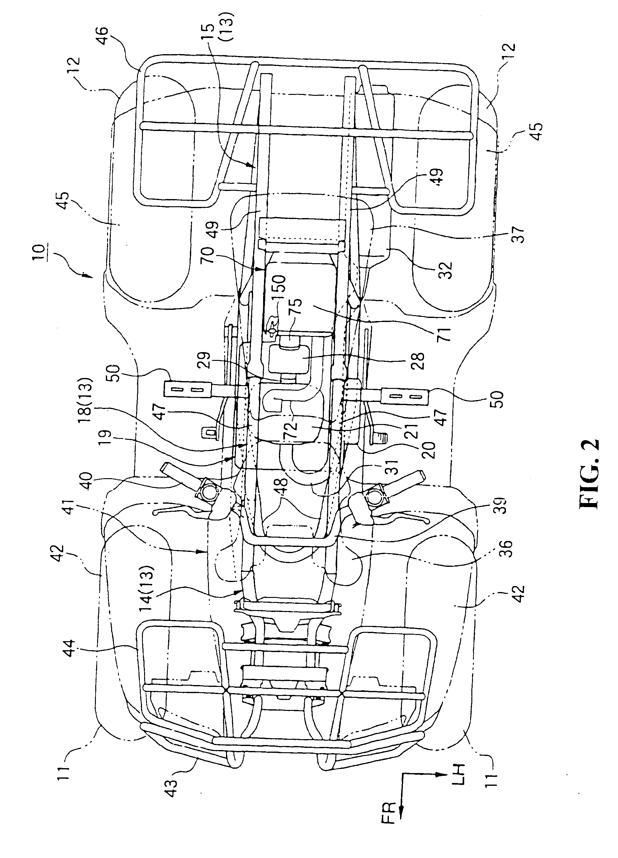 Air cleaner in all terrain vehicle