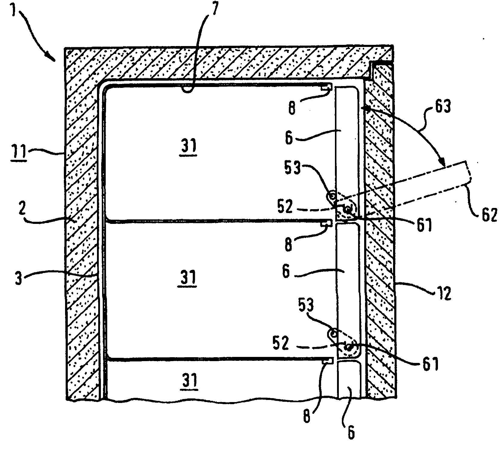 Refrigerating machine housing