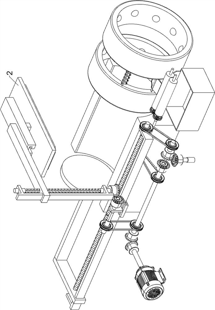 One of the burrs that can adapt to a multi -length rubber spring removal device